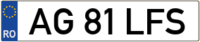 Truck License Plate